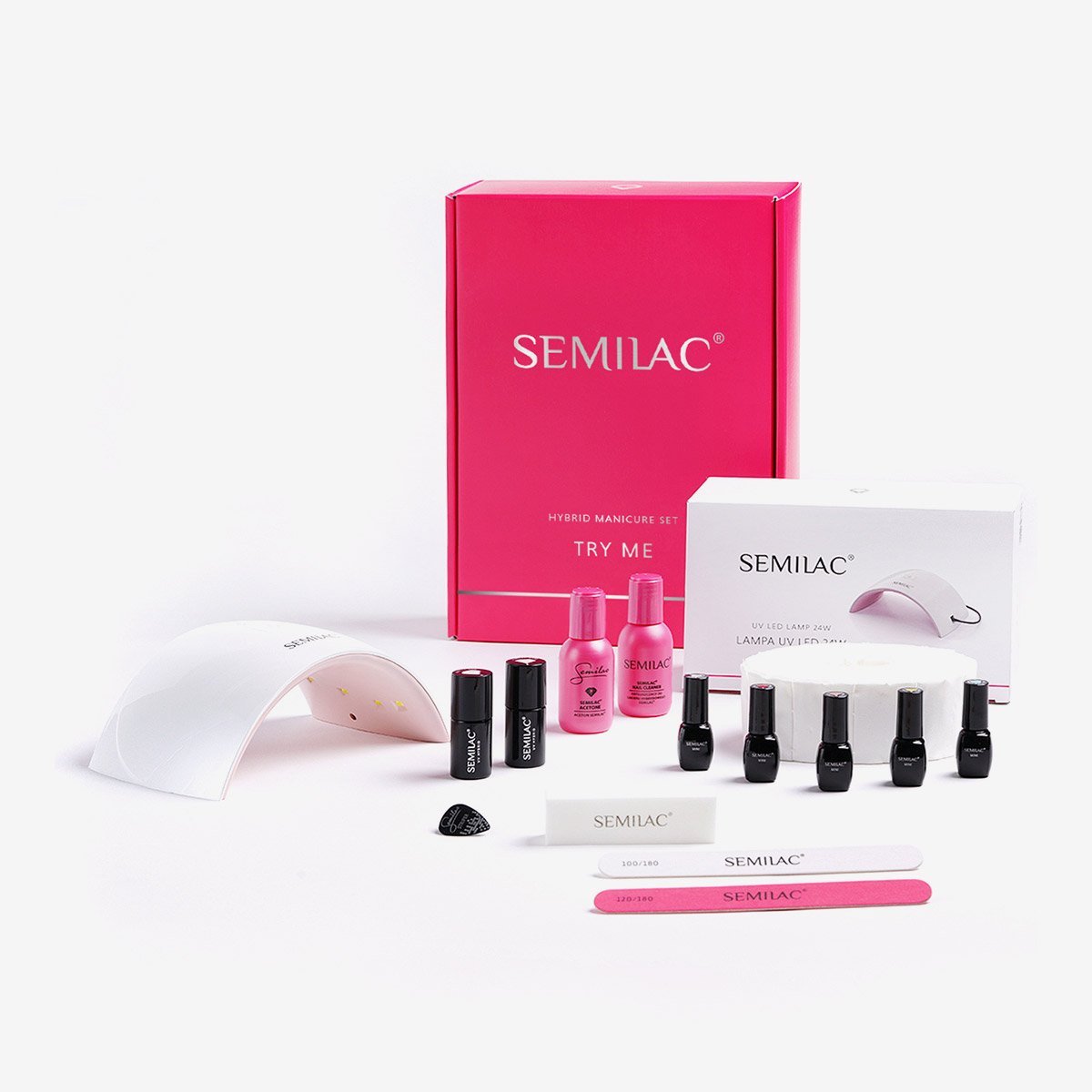 semilac zestaw do manicure hybrydowego w domu